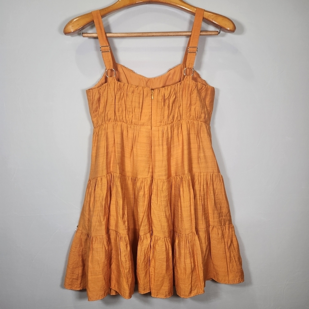 NWT Express Mustard Color Mini Dress - Picture 4 of 12